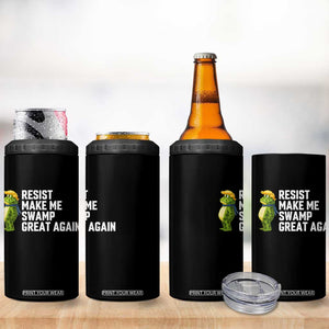 Resist Frog 4 in 1 Can Cooler Tumbler Funny Polittical 2025 Meme TS14 Print Your Wear