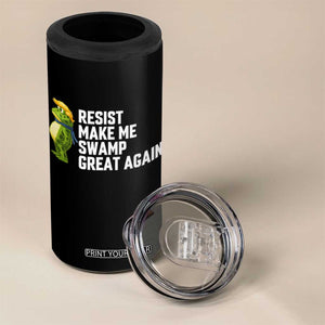 Resist Frog 4 in 1 Can Cooler Tumbler Funny Polittical 2025 Meme TS14 Print Your Wear