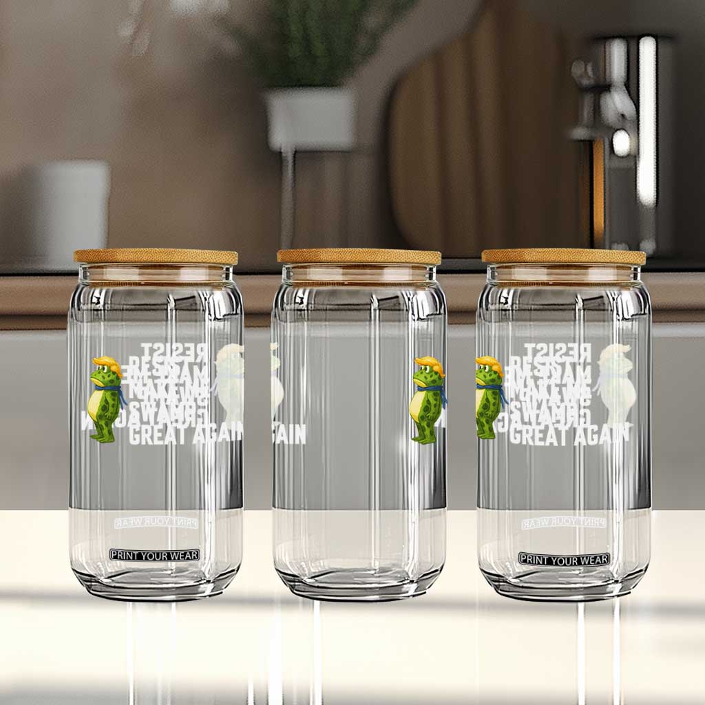 Resist Frog Glass Can Funny Polittical 2025 Meme TS14 Print Your Wear