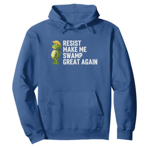 Resist Frog Hoodie Funny Polittical 2025 Meme TS14 Royal Blue Print Your Wear