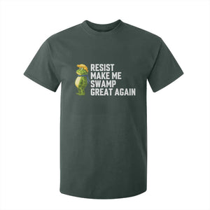 Resist Frog T Shirt For Kid Funny Polittical 2025 Meme TS14 Dark Forest Green Print Your Wear