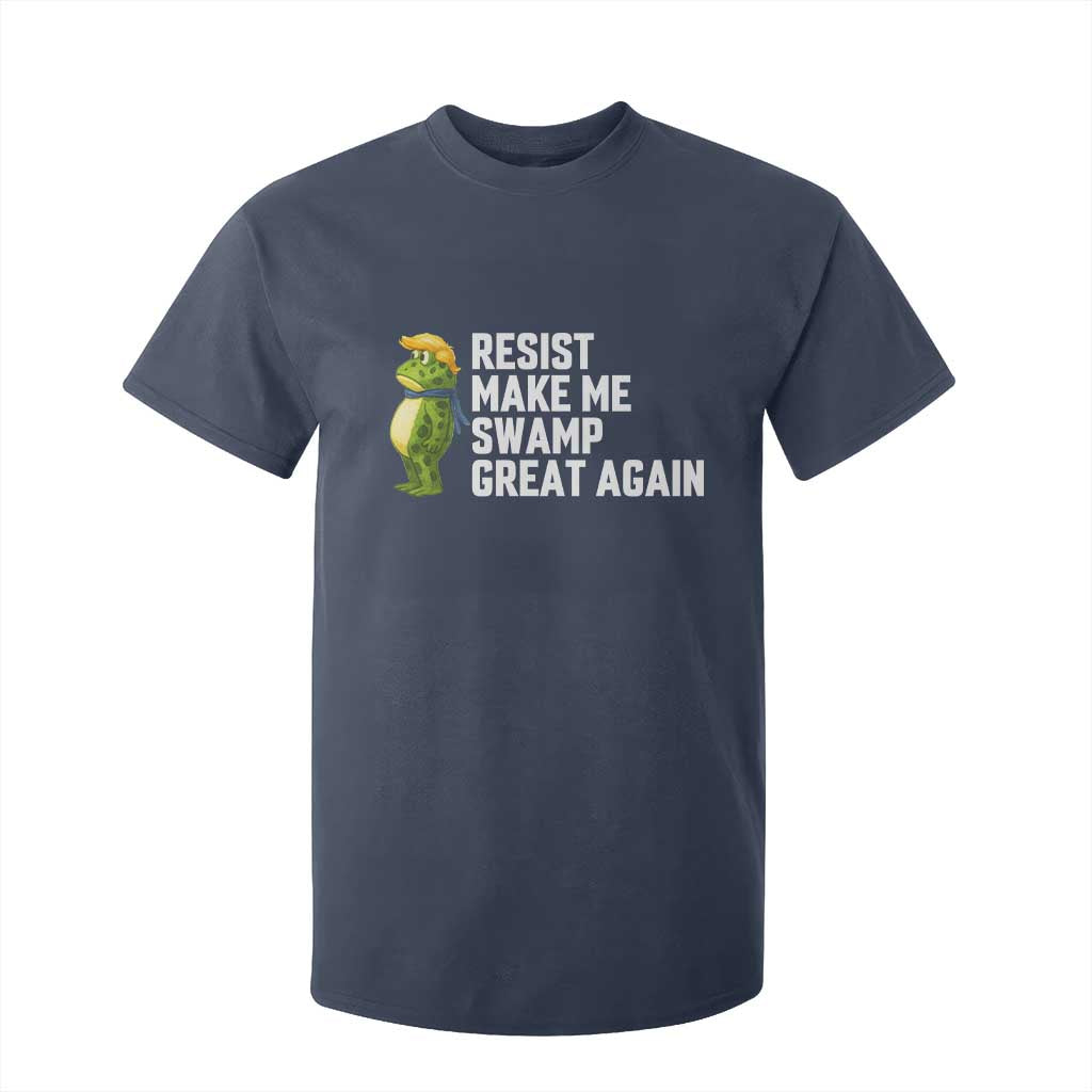 Resist Frog T Shirt For Kid Funny Polittical 2025 Meme TS14 Navy Print Your Wear
