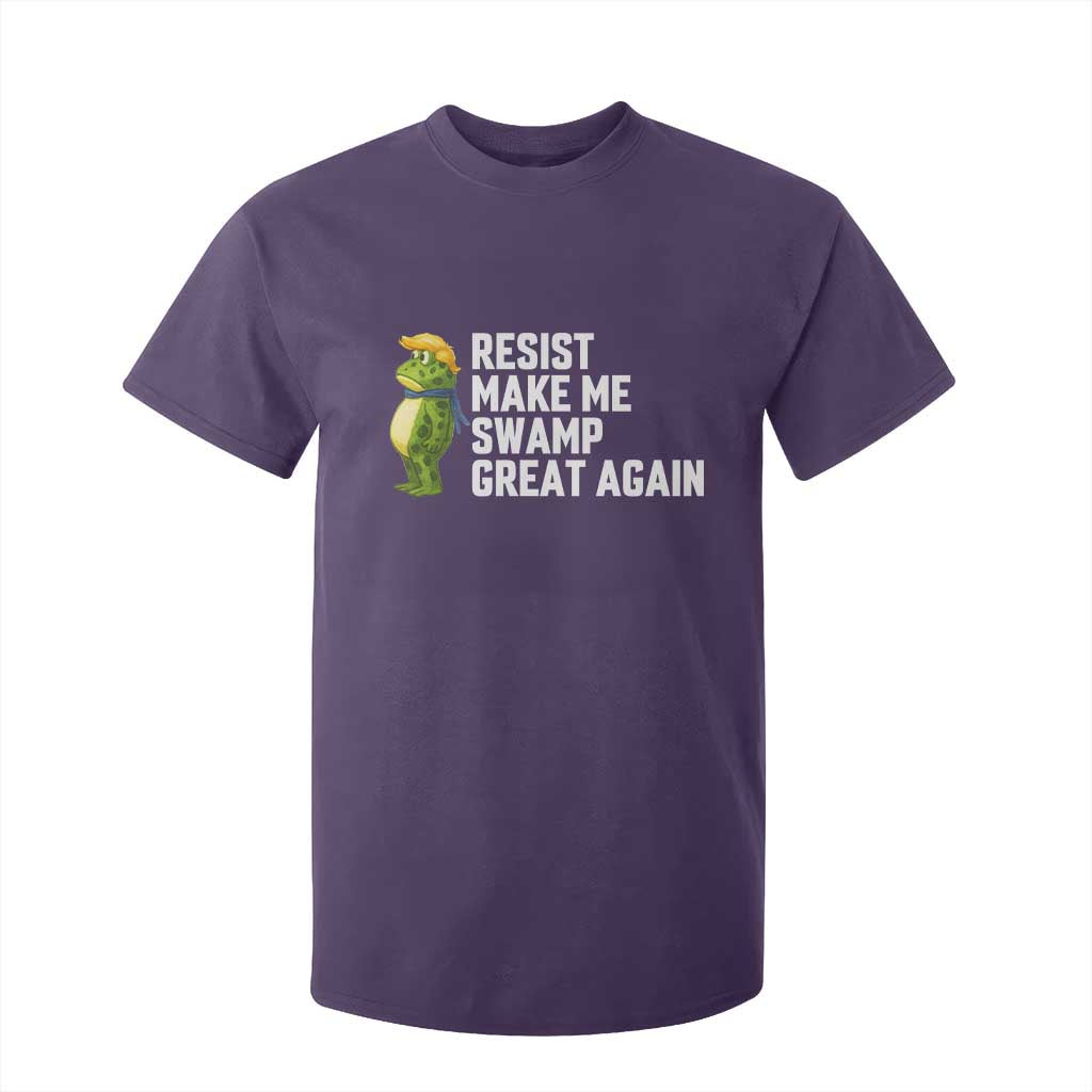 Resist Frog T Shirt For Kid Funny Polittical 2025 Meme TS14 Purple Print Your Wear