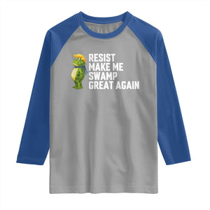 Resist Frog Raglan Shirt Funny Polittical 2025 Meme TS14 Sport Gray Royal Print Your Wear