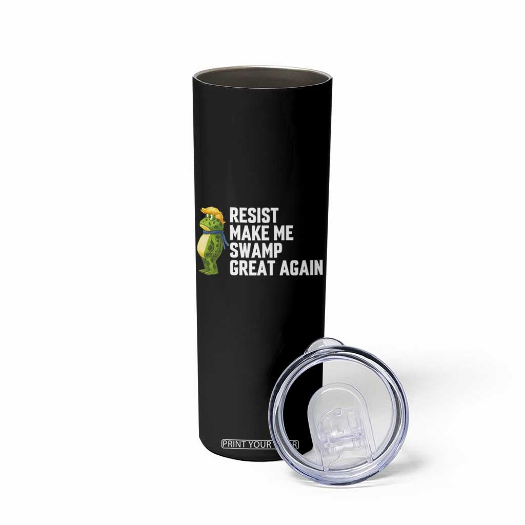Resist Frog Skinny Tumbler Funny Polittical 2025 Meme TS14 Print Your Wear