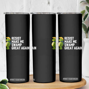 Resist Frog Skinny Tumbler Funny Polittical 2025 Meme TS14 Print Your Wear