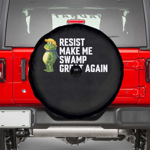 Resist Frog Spare Tire Cover Funny Polittical 2025 Meme TS14 Black Print Your Wear
