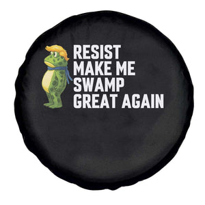 Resist Frog Spare Tire Cover Funny Polittical 2025 Meme TS14 Print Your Wear
