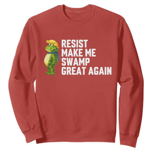 Resist Frog Sweatshirt Funny Polittical 2025 Meme TS14 Red Print Your Wear