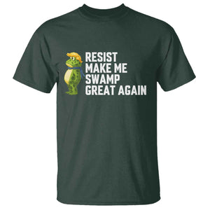 Resist Frog T Shirt Funny Polittical 2025 Meme TS14 Dark Forest Green Print Your Wear