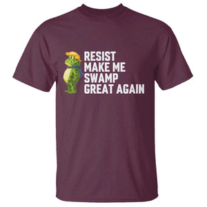Resist Frog T Shirt Funny Polittical 2025 Meme TS14 Maroon Print Your Wear
