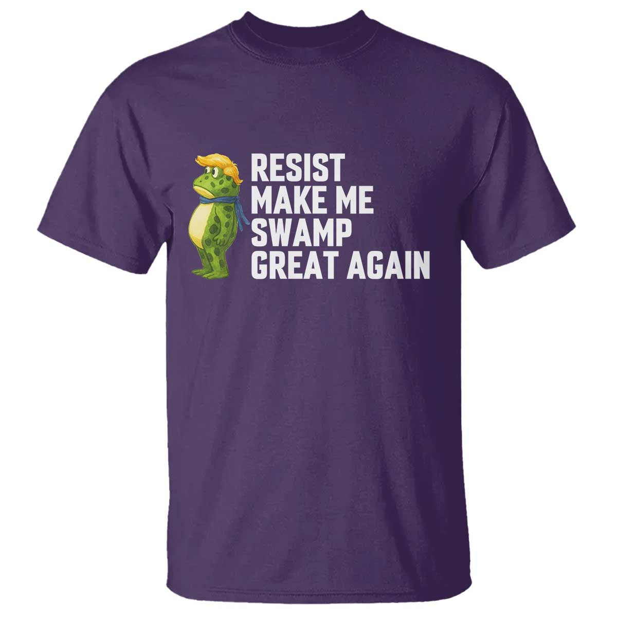 Resist Frog T Shirt Funny Polittical 2025 Meme TS14 Purple Print Your Wear