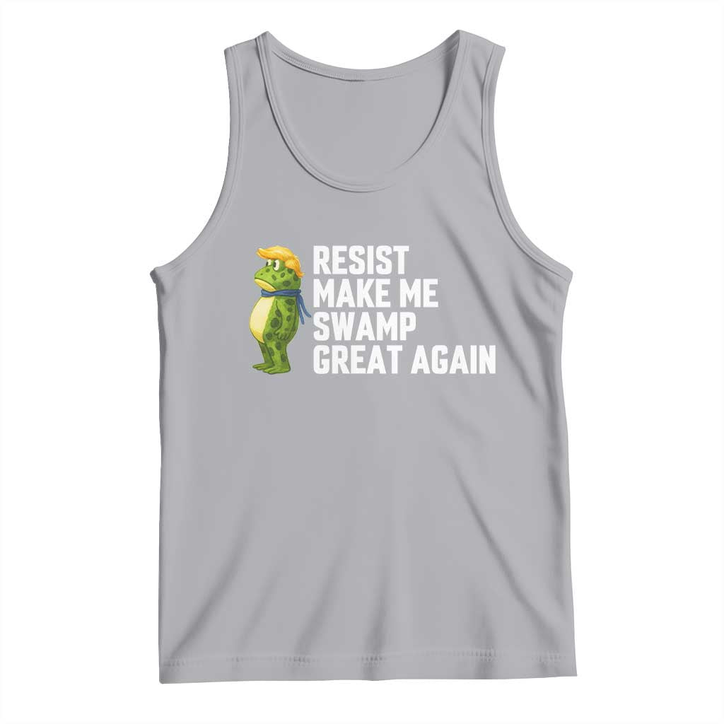 Resist Frog Tank Top Funny Polittical 2025 Meme TS14 Athletic Heather Print Your Wear