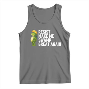Resist Frog Tank Top Funny Polittical 2025 Meme TS14 Black Heather Print Your Wear
