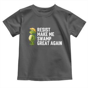 Resist Frog Toddler T Shirt Funny Polittical 2025 Meme TS14 Dark Heather Print Your Wear