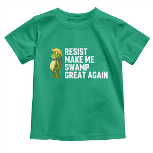 Resist Frog Toddler T Shirt Funny Polittical 2025 Meme TS14 Irish Green Print Your Wear