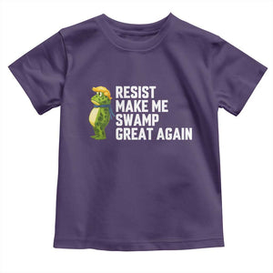 Resist Frog Toddler T Shirt Funny Polittical 2025 Meme TS14 Purple Print Your Wear