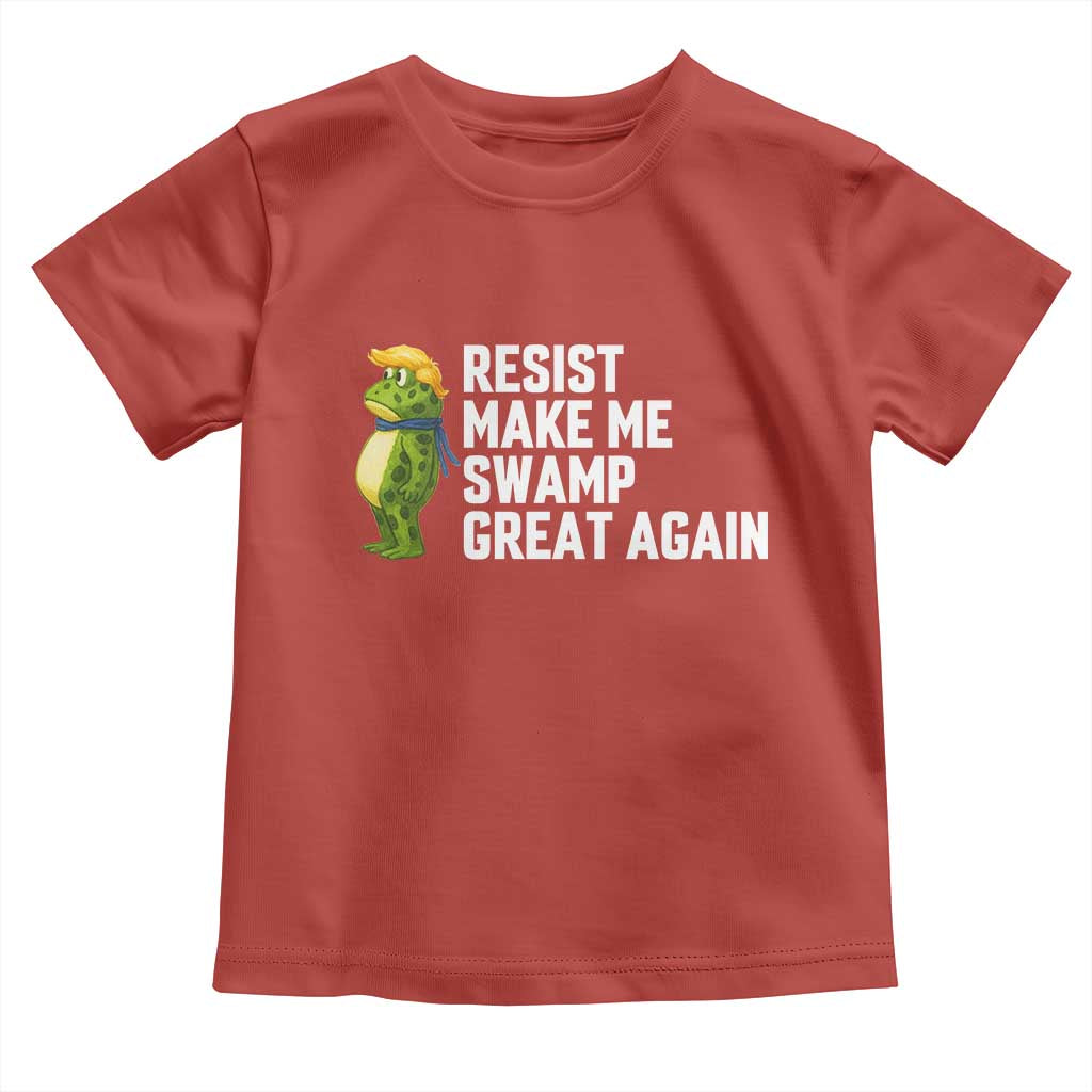 Resist Frog Toddler T Shirt Funny Polittical 2025 Meme TS14 Red Print Your Wear