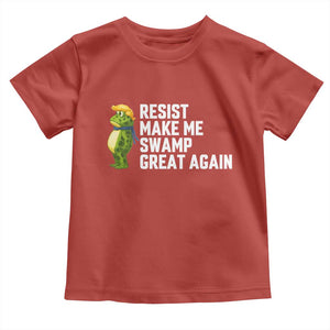 Resist Frog Toddler T Shirt Funny Polittical 2025 Meme TS14 Red Print Your Wear