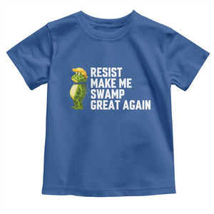 Resist Frog Toddler T Shirt Funny Polittical 2025 Meme TS14 Royal Blue Print Your Wear