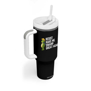 Resist Frog Tumbler With Handle Funny Polittical 2025 Meme TS14 Print Your Wear
