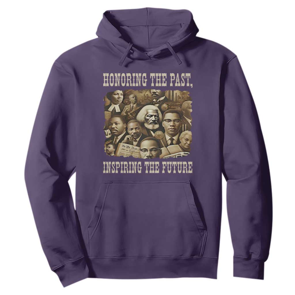 Honoring The Past Inspiring The Future Hoodie Black History Month TS14 Purple Print Your Wear