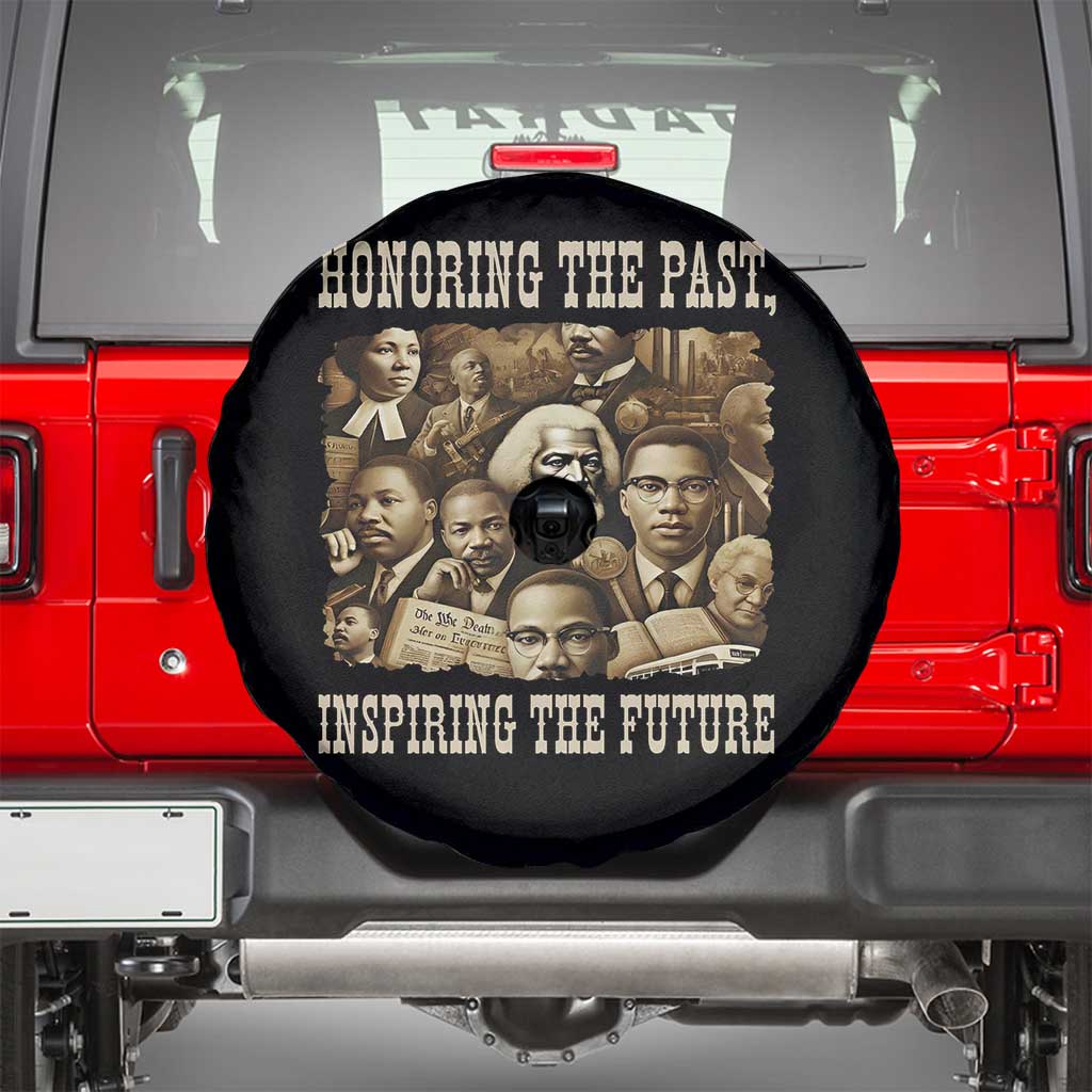 Honoring The Past Inspiring The Future Spare Tire Cover Black History Month TS14 Black Print Your Wear