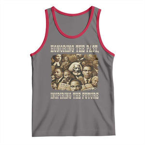 Honoring The Past Inspiring The Future Tank Top Black History Month TS14 Deep Heather Red Print Your Wear