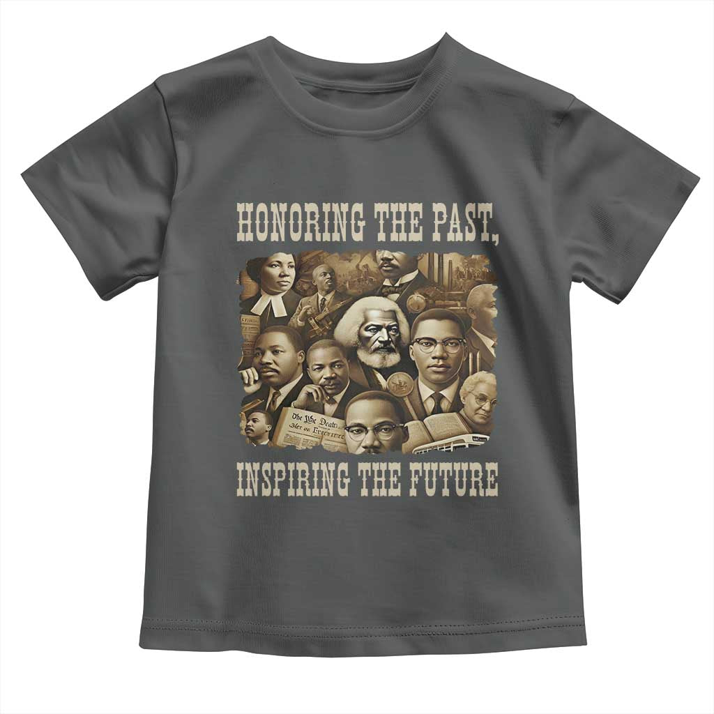 Honoring The Past Inspiring The Future Toddler T Shirt Black History Month TS14 Dark Heather Print Your Wear