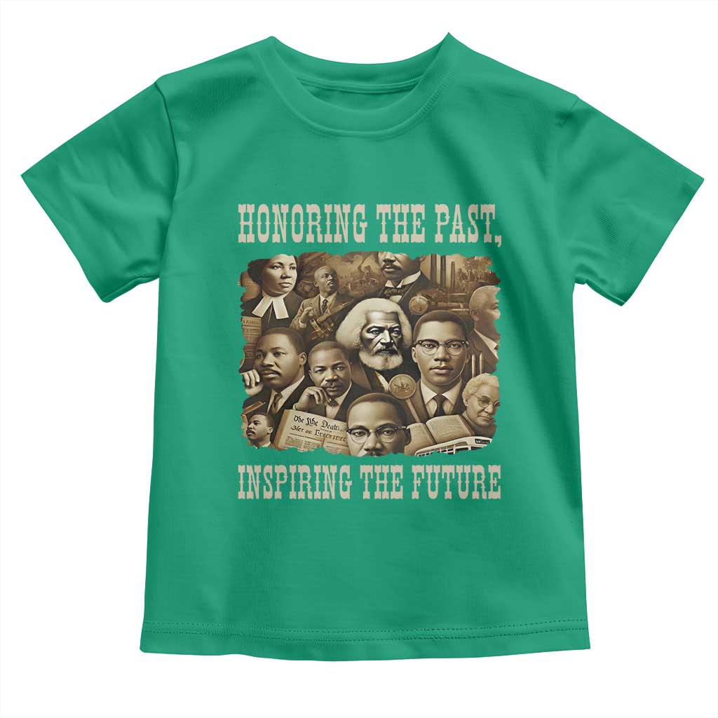 Honoring The Past Inspiring The Future Toddler T Shirt Black History Month TS14 Irish Green Print Your Wear