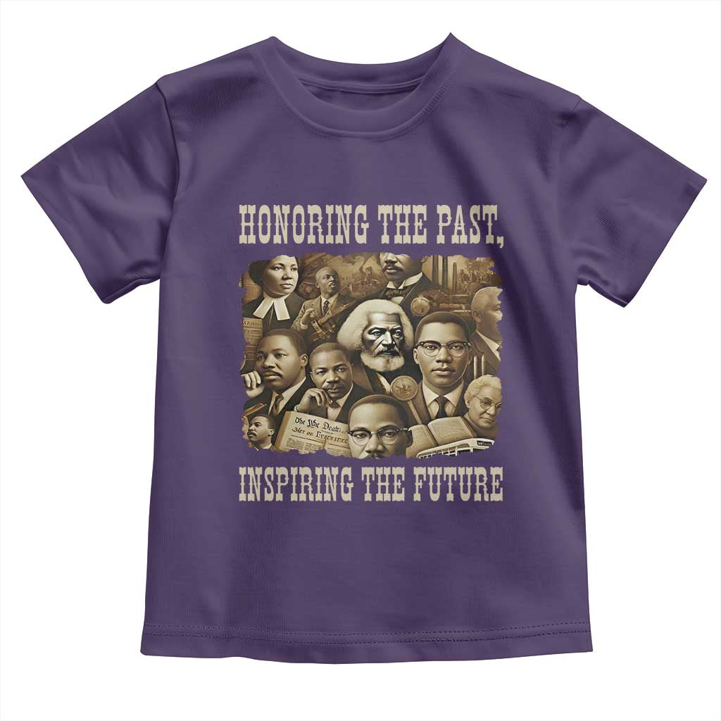 Honoring The Past Inspiring The Future Toddler T Shirt Black History Month TS14 Purple Print Your Wear