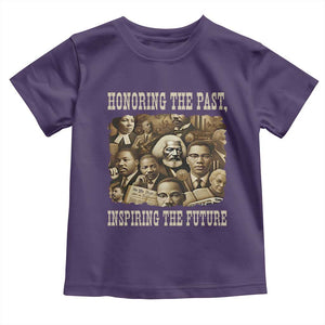 Honoring The Past Inspiring The Future Toddler T Shirt Black History Month TS14 Purple Print Your Wear