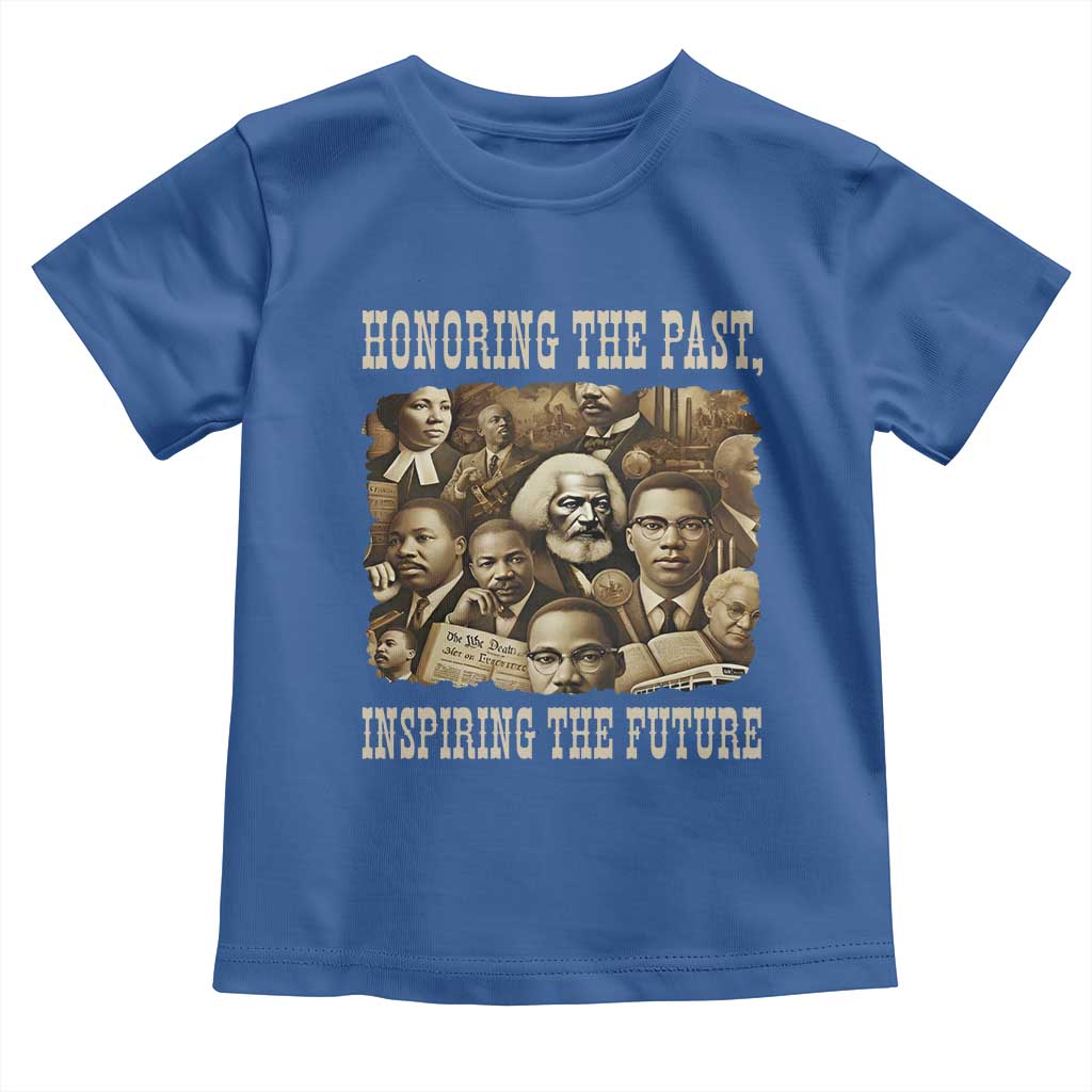 Honoring The Past Inspiring The Future Toddler T Shirt Black History Month TS14 Royal Blue Print Your Wear