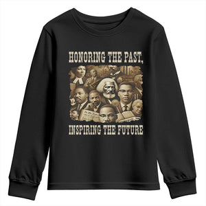 Honoring The Past Inspiring The Future Youth Sweatshirt Black History Month TS14 Black Print Your Wear