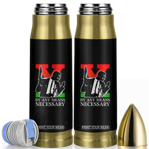 Malcolm X Bullet Tumbler By Any Means Necessary TS14 Black Print Your Wear