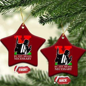 Malcolm X Ceramic Ornament By Any Means Necessary TS14 Print Your Wear