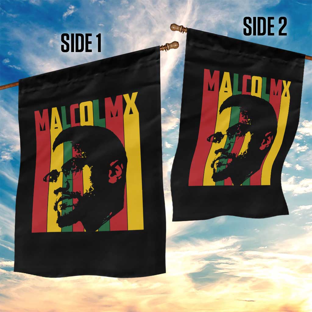 Malcolm X Garden Flag Pan African Flag Black History TS14 Print Your Wear