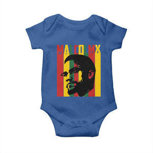 Malcolm X Baby Onesie Pan African Flag Black History TS14 Royal Blue Print Your Wear