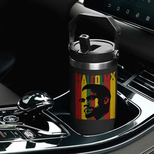 Malcolm X Flip Straw Tumbler Pan African Flag Black History TS14 Print Your Wear