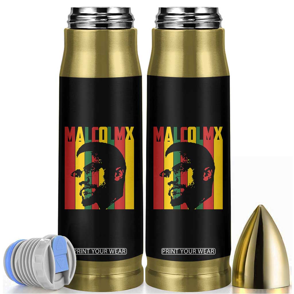 Malcolm X Bullet Tumbler Pan African Flag Black History TS14 Black Print Your Wear
