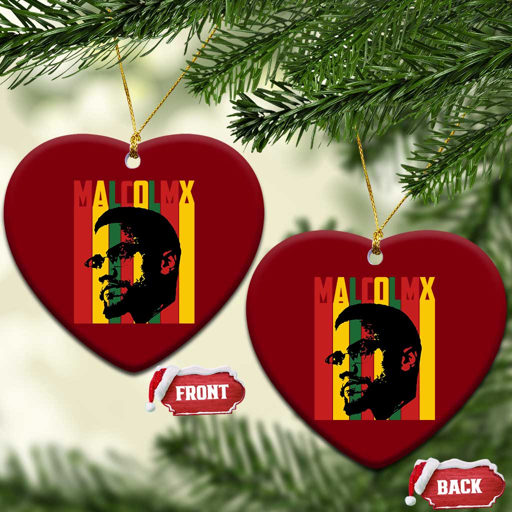 Malcolm X Ceramic Ornament Pan African Flag Black History TS14 Print Your Wear