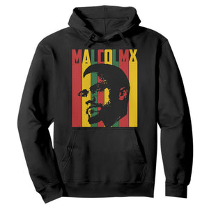 Malcolm X Hoodie Pan African Flag Black History - Print Your Wear