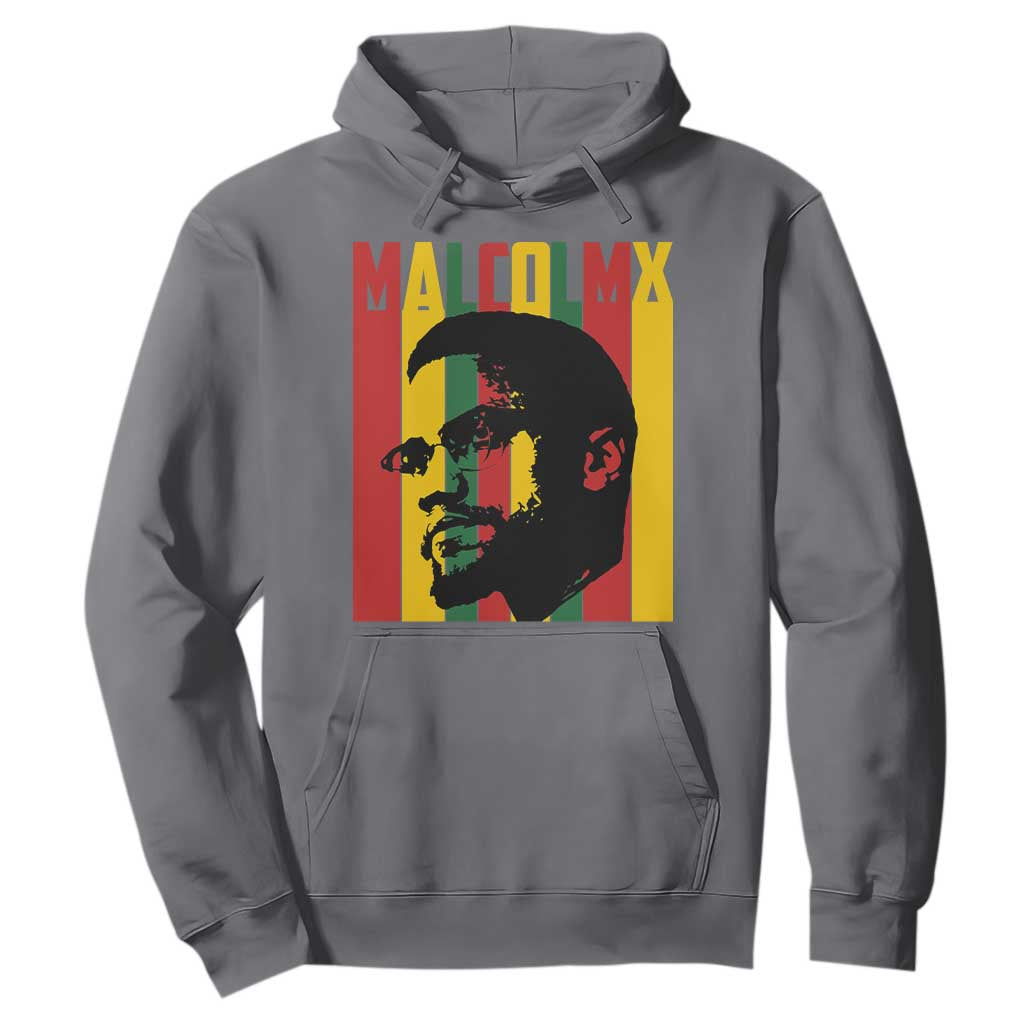 Malcolm X Hoodie Pan African Flag Black History TS14 Charcoal Print Your Wear