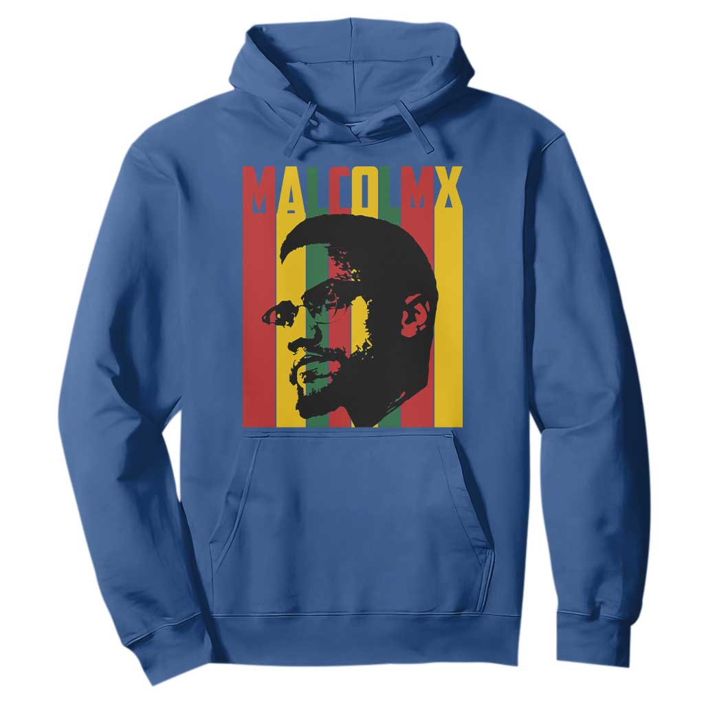 Malcolm X Hoodie Pan African Flag Black History TS14 Royal Blue Print Your Wear