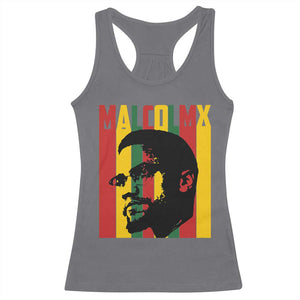 Malcolm X Racerback Tank Top Pan African Flag Black History TS14 Charcoal Print Your Wear