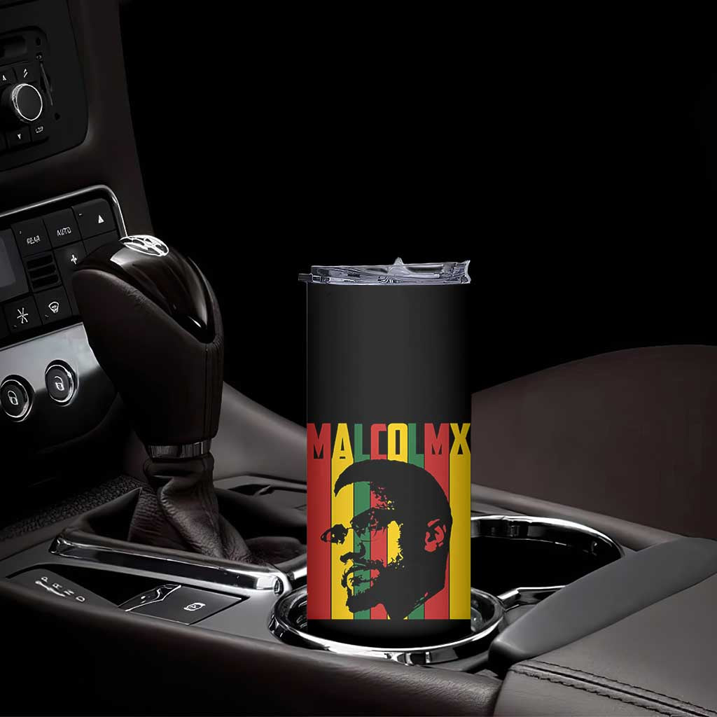 Malcolm X Skinny Tumbler Pan African Flag Black History TS14 Print Your Wear