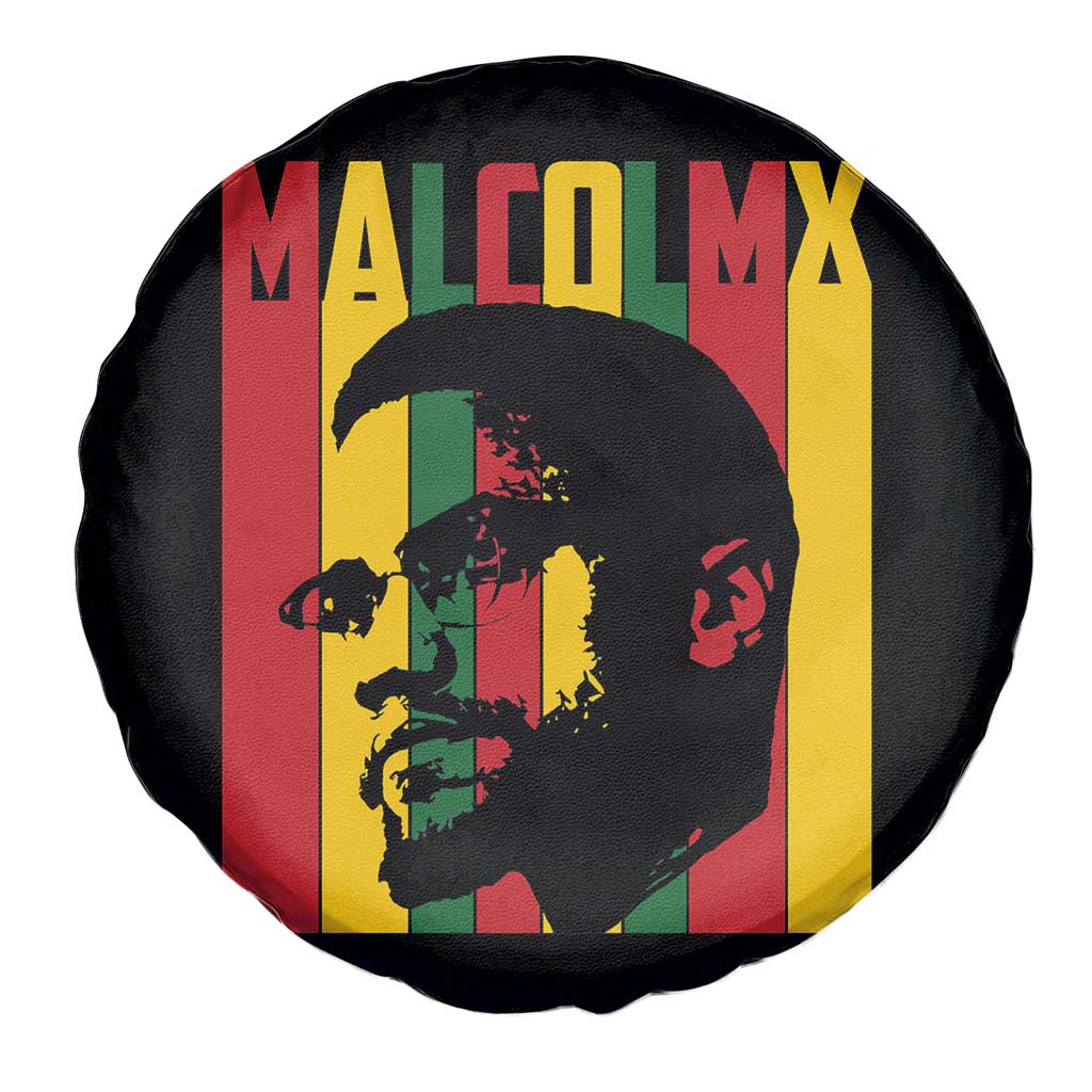 Malcolm X Spare Tire Cover Pan African Flag Black History TS14 Print Your Wear