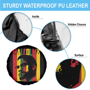Malcolm X Spare Tire Cover Pan African Flag Black History TS14 Print Your Wear