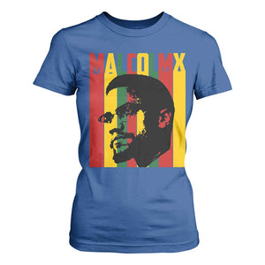 Malcolm X T Shirt For Women Pan African Flag Black History TS14 Royal Blue Print Your Wear