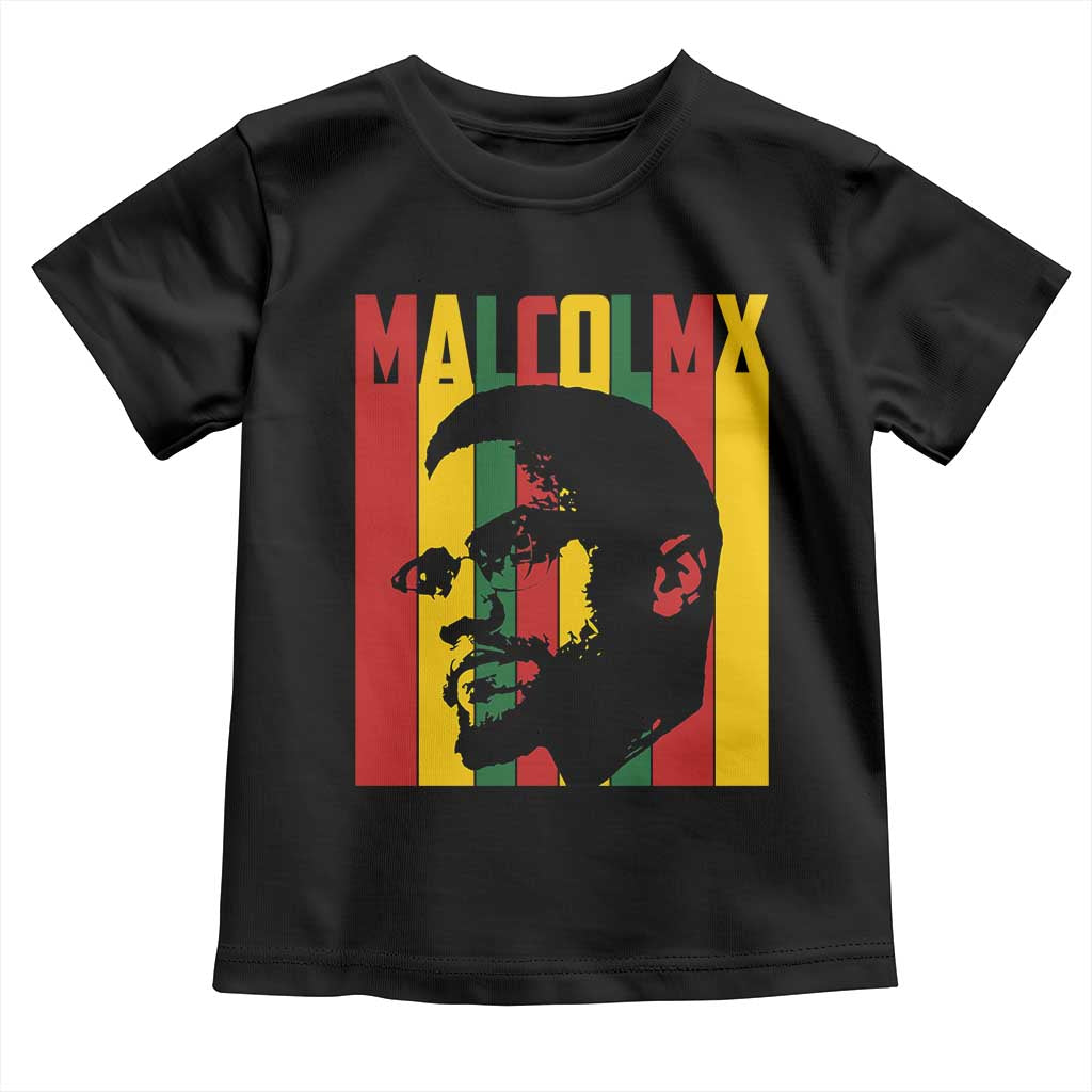 Malcolm X Toddler T Shirt Pan African Flag Black History TS14 Black Print Your Wear